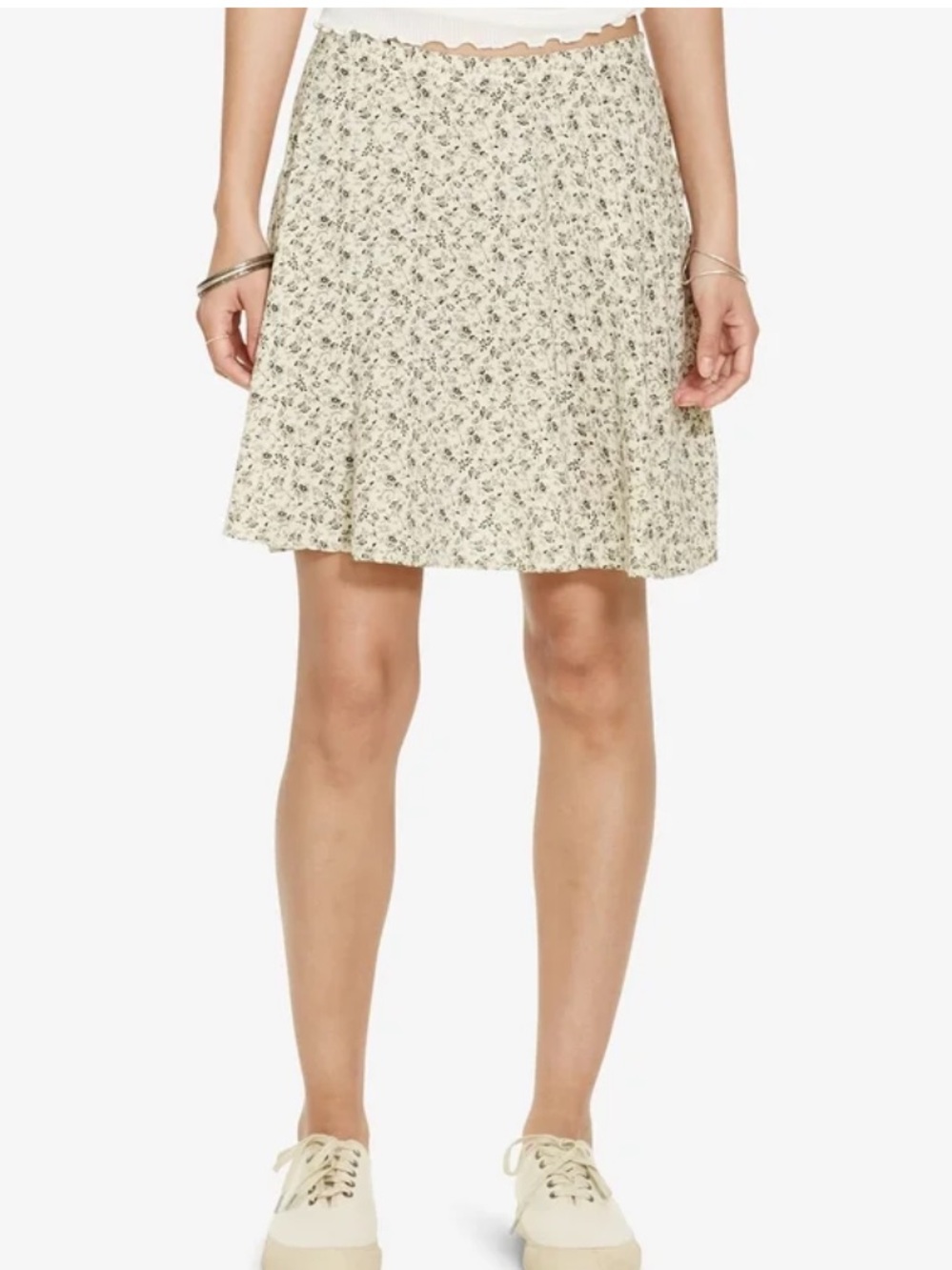 Ralph Lauren Denim & Supply Floral Mini Skirt Ivory S Cottagecore